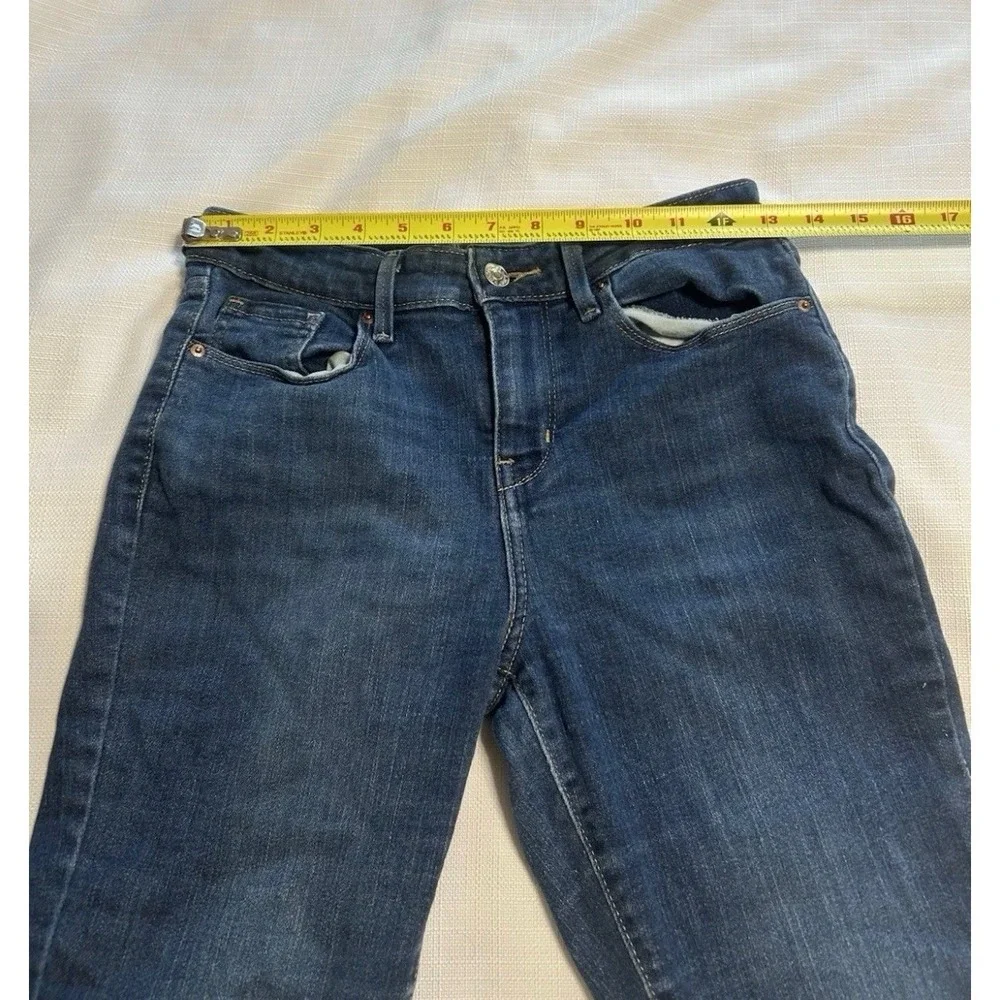 Signature by Levi Strauss Mid Rise Bootcut Jeans Women's Size 26 Dark Blue Denim